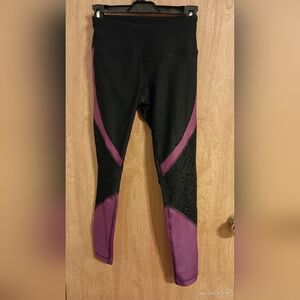 Purple black leggings by reflex
